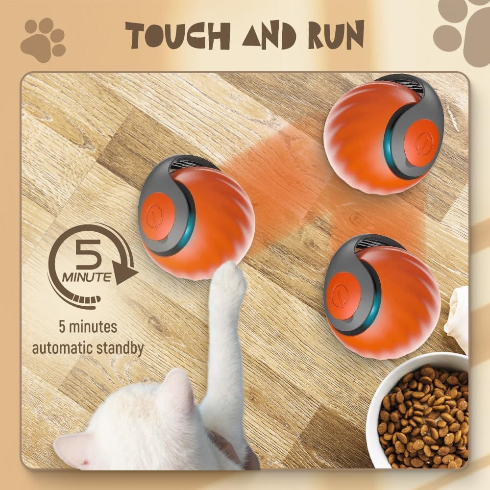 Interactive Rolling Ball Toy – Endless Fun for Cats & Dogs!