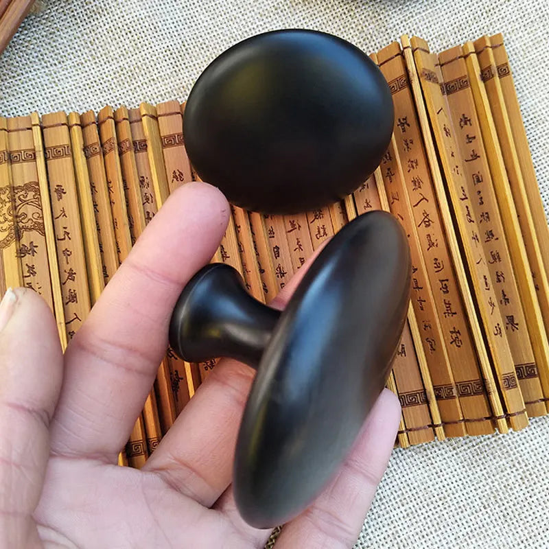 NNEOBA Smooth Lava Basalt Massage Stone Hot & Cold Therapy 4pcs Black