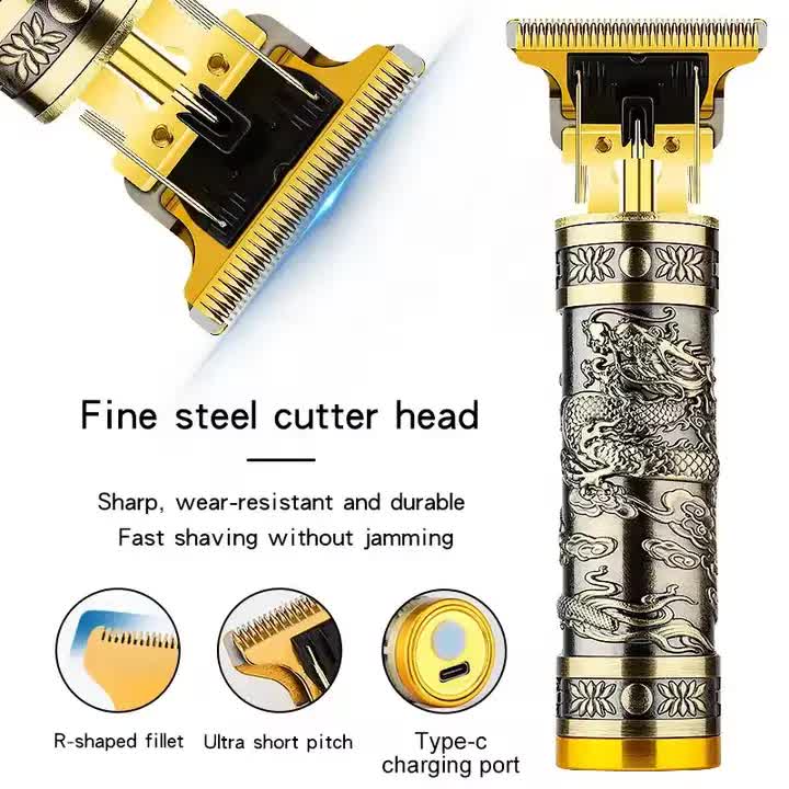 NNEDSZ 3-in-1 Professional Hair Clipper Set - Rechargeable Beard Trimmer, Nose Hair Trimmer, and Electric Shaver with USB Cable, Cleaning Brush, and Attachments
