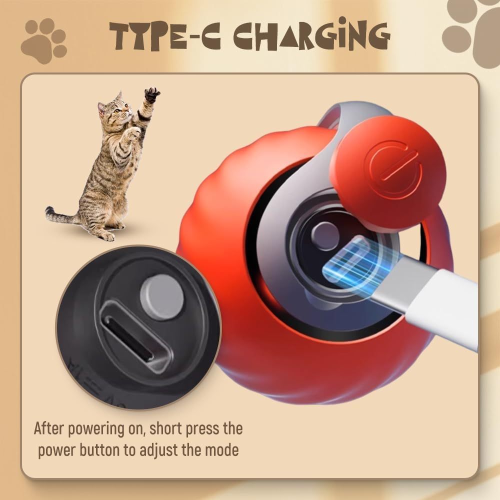 Interactive Rolling Ball Toy – Endless Fun for Cats & Dogs!
