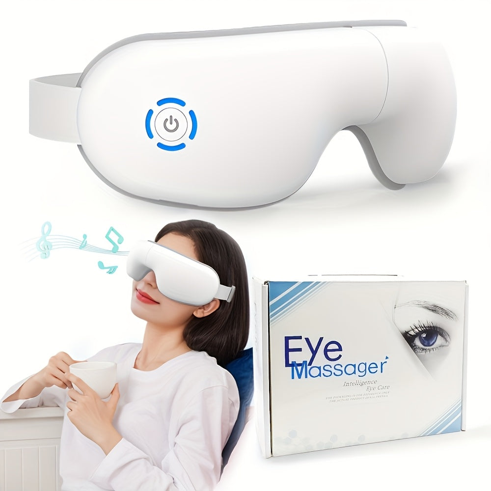Portable Eye Massager with Heat & Music – Refresh Eyes