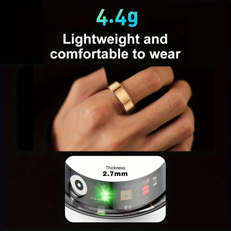 ActivePulse Fitness Ring – Sleek Steel, Smarter Tracking
