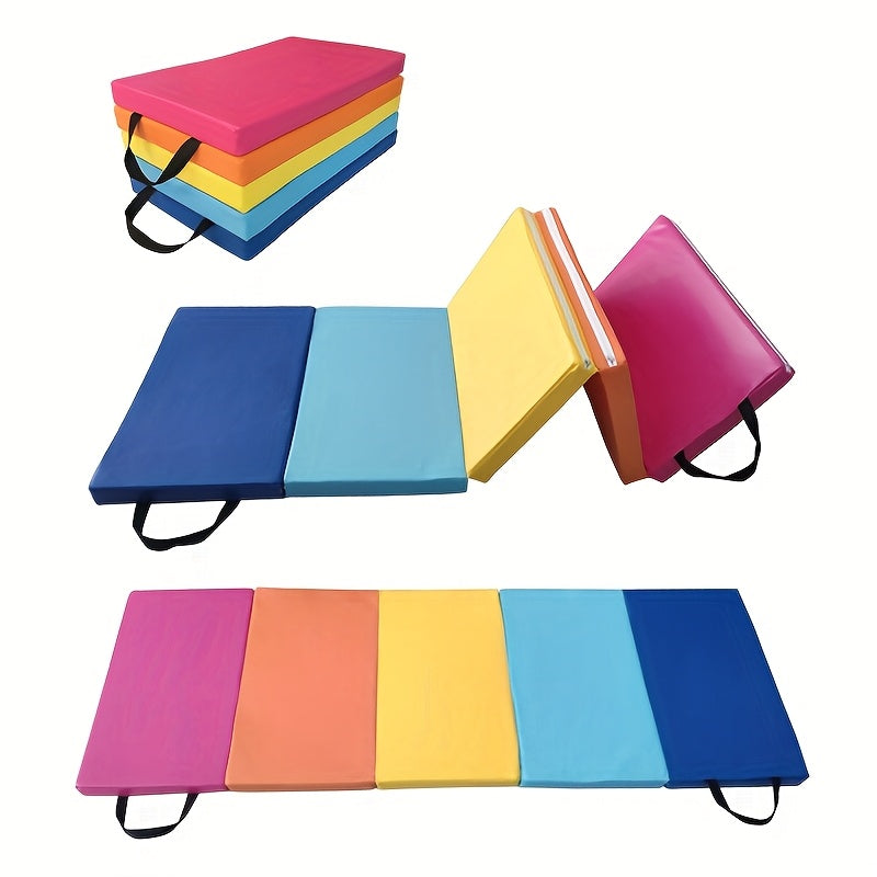 Rainbow Foldable Fitness Mat – Safe, Non-Slip Workouts