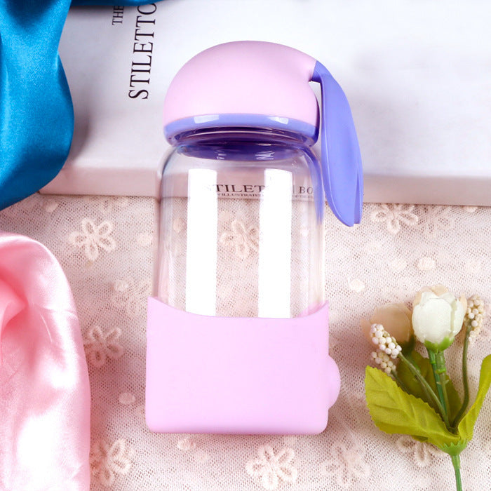 Cute Bunny Glass Bottle – Stay Hydrated in Style!