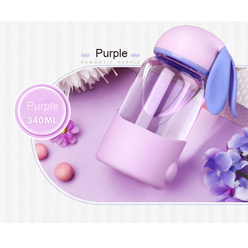 Cute Bunny Glass Bottle – Stay Hydrated in Style!