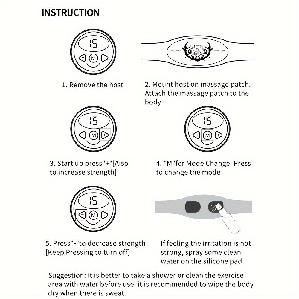 Abdominal Muscle Trainer Belt – Tone & Strengthen (Blue)