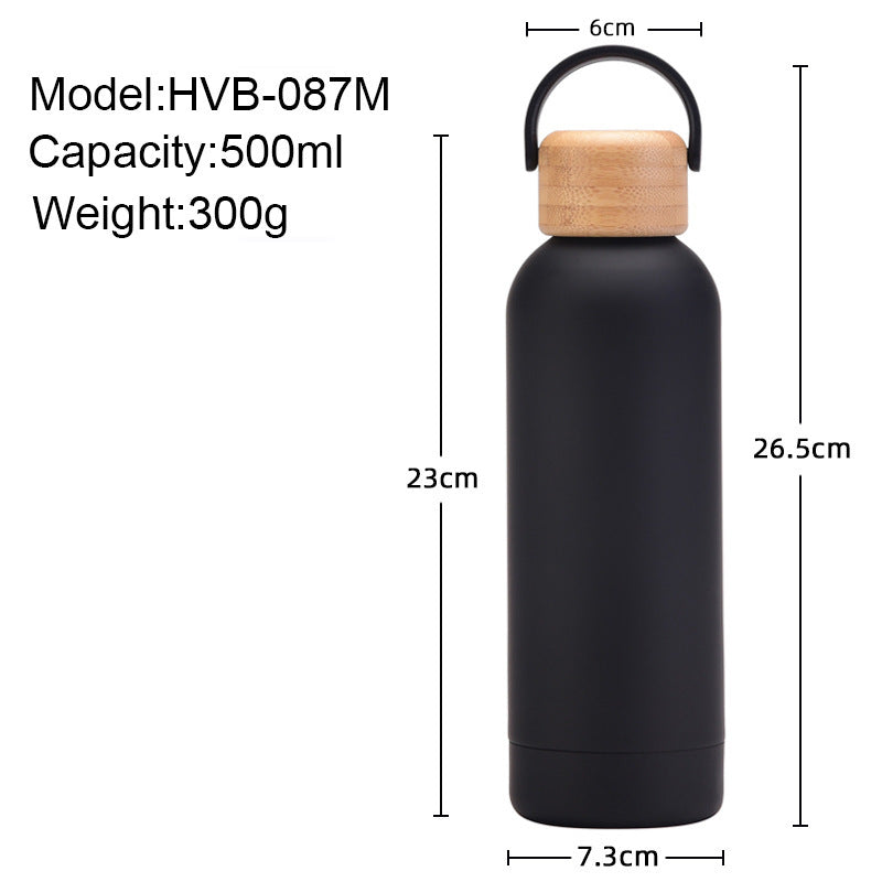 500ml Bamboo Water Cup – Portable, Stylish & Leak-Proof