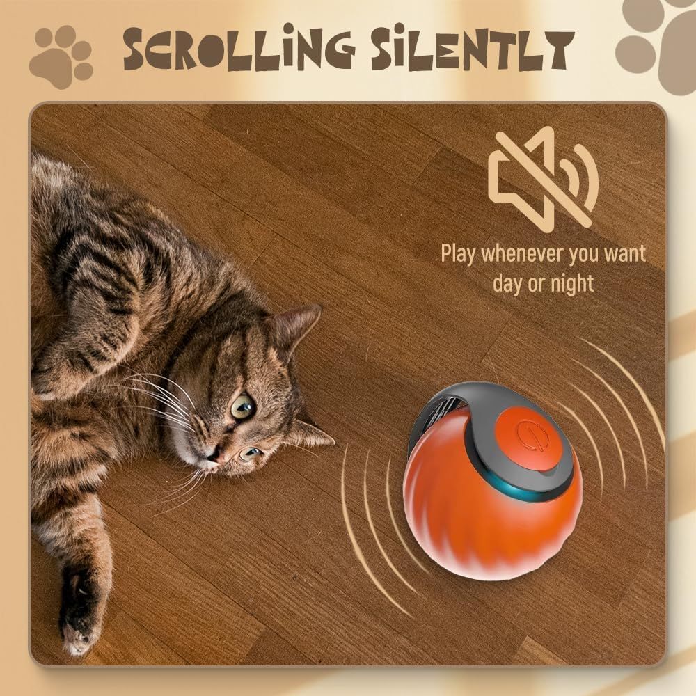 Interactive Rolling Ball Toy – Endless Fun for Cats & Dogs!