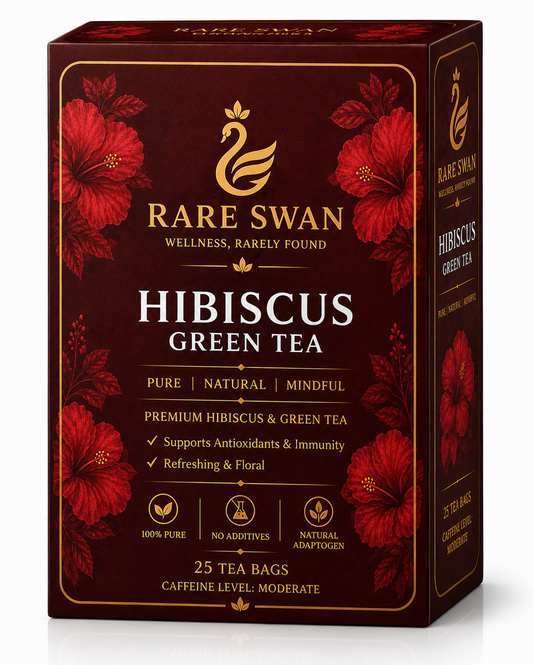 Rare Swan Hibiscus Green Tea 100g | Floral & Refreshing Tea Blend