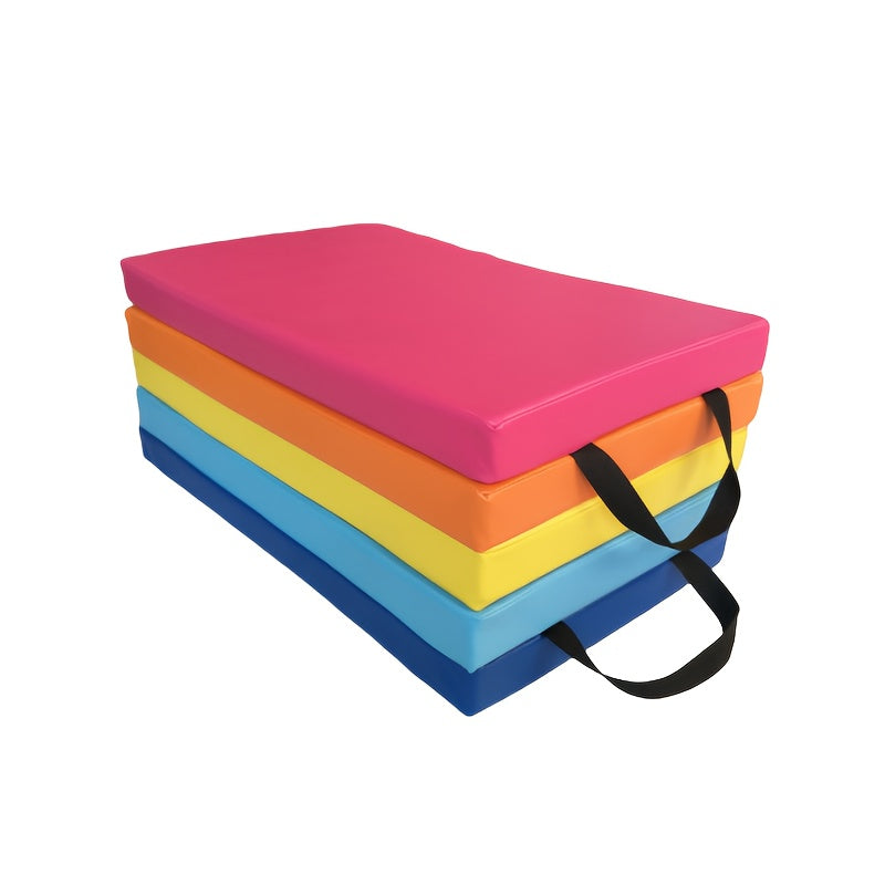 Rainbow Foldable Fitness Mat – Safe, Non-Slip Workouts