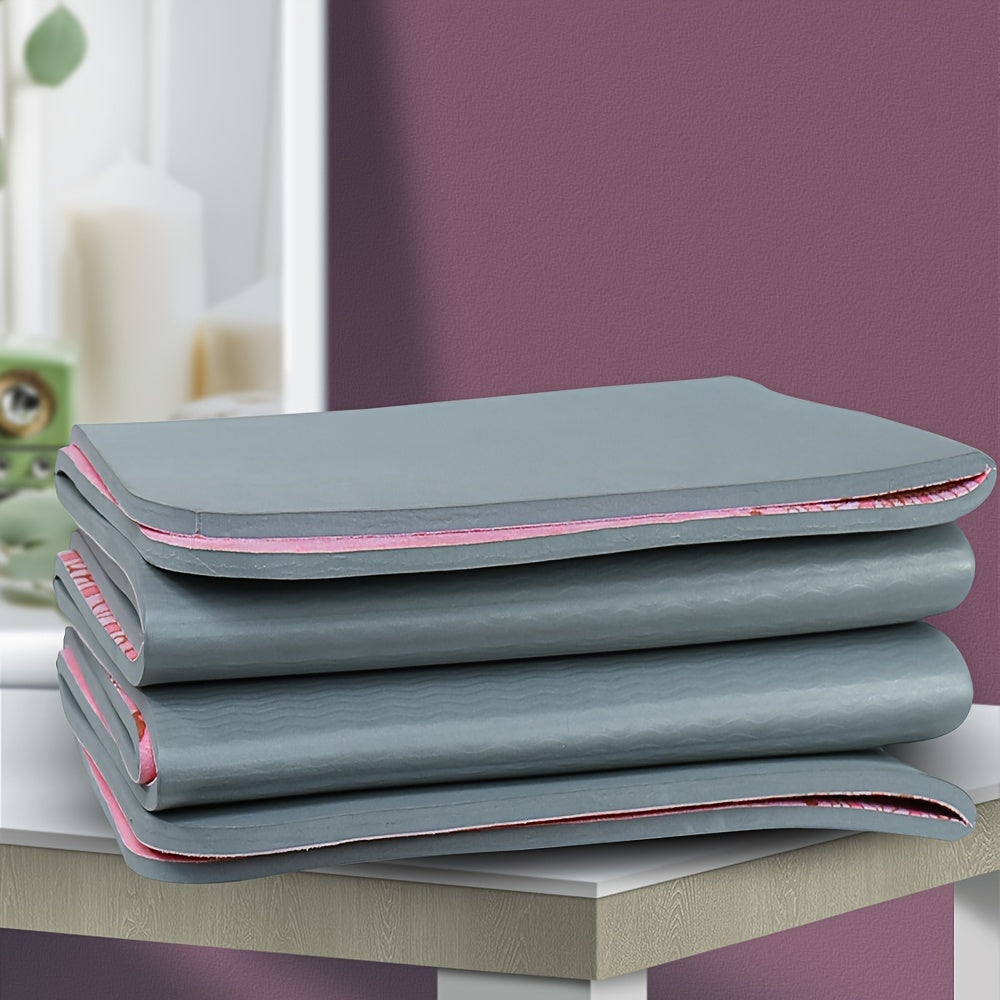 Foldable Pink Yoga Mat – Non-Slip Comfort Anywhere