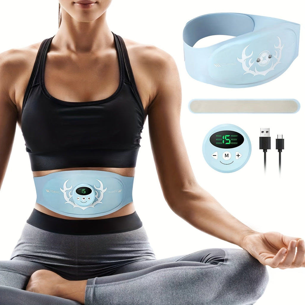 Abdominal Muscle Trainer Belt – Tone & Strengthen (Blue)