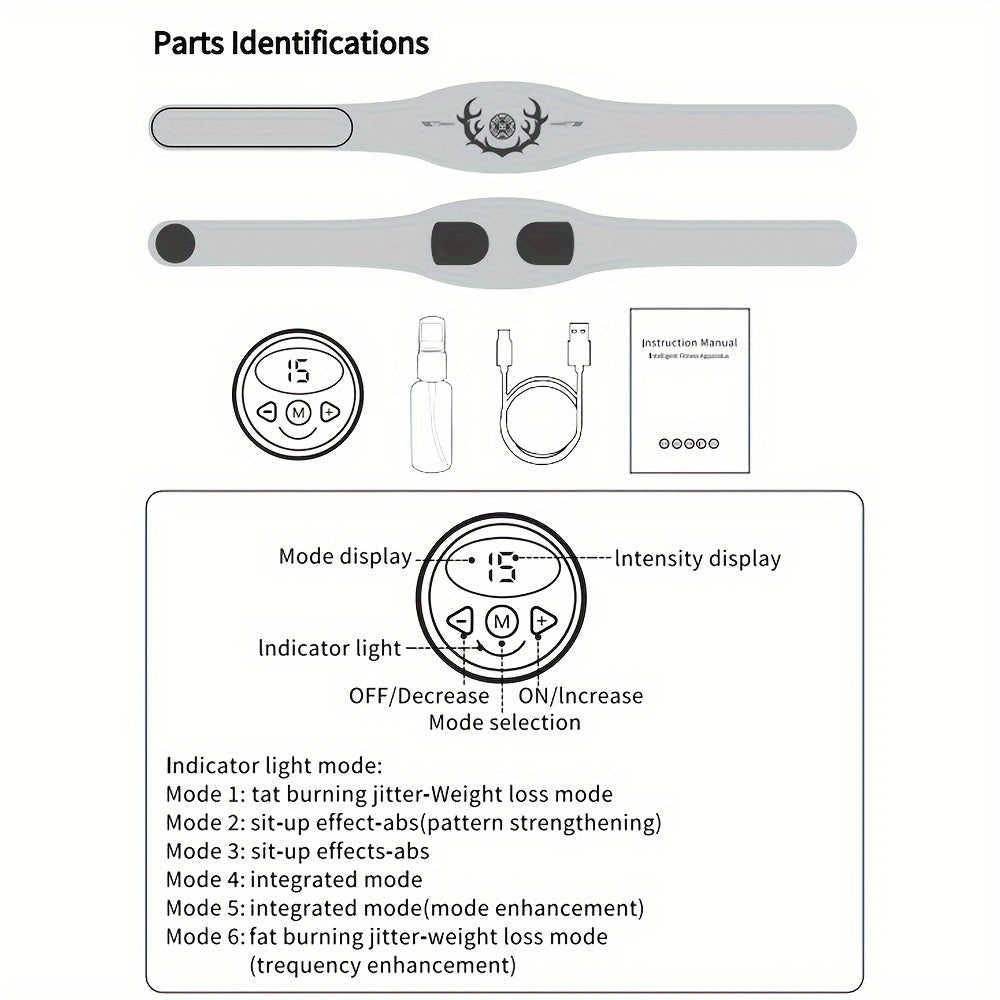 Abdominal Muscle Trainer Belt – Tone & Strengthen (Blue)