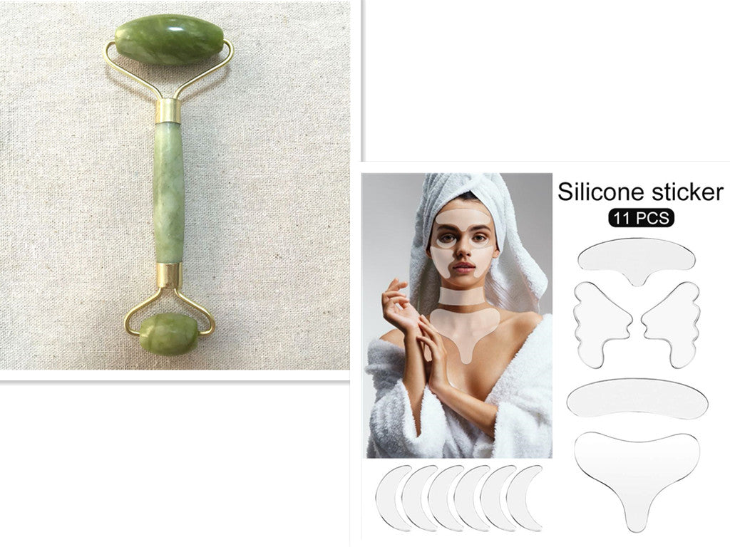 Double-End Jade Roller for Glowing Skin and Relaxation